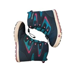 Merrell Shoes Snow Bank Waterproof Boots Rain Size 4M Unisex Blue Purple